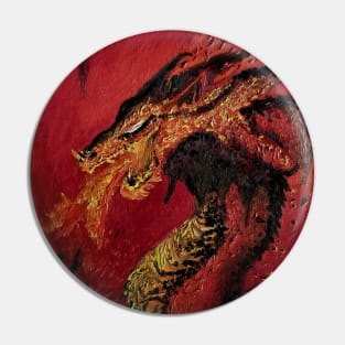 Dragon oil paint Pin