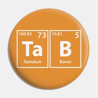 Tab (Ta-B) Periodic Elements Spelling Pin