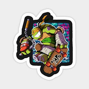 Mike The Skate Ninja Turtle Magnet