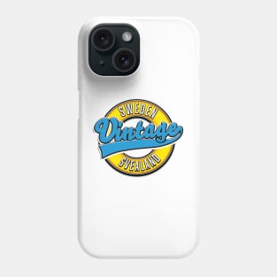 Svealand sweden vintage style logo Phone Case