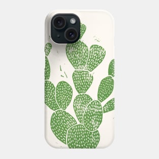 Linocut Cactus #1 Phone Case