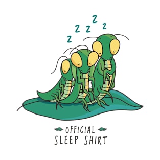 Praying Mantis Funny Insect Official Sleep T-Shirt