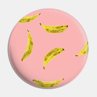 Bananas, Tropical Fruit Watercolor Tropical Pin