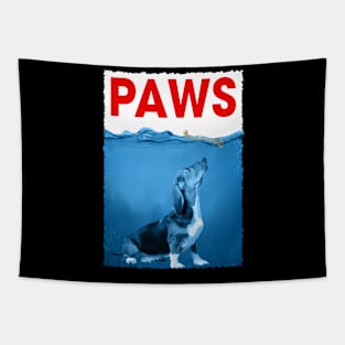 Low and Lovely Basset Hound PAWS Tee Triumph for Doggy Tapestry