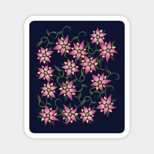 Pink Floral Magnet