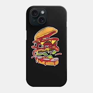 BBQ Barbeque Hickory Bacon Double Cheese Burger Phone Case