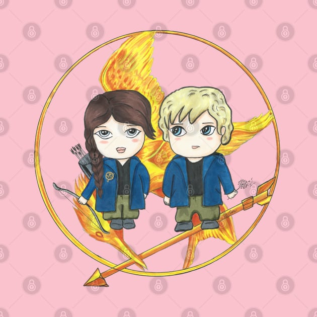 Katniss & Peeta by LivStark