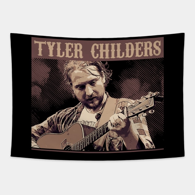 Tyler Childers Tapestry by Degiab