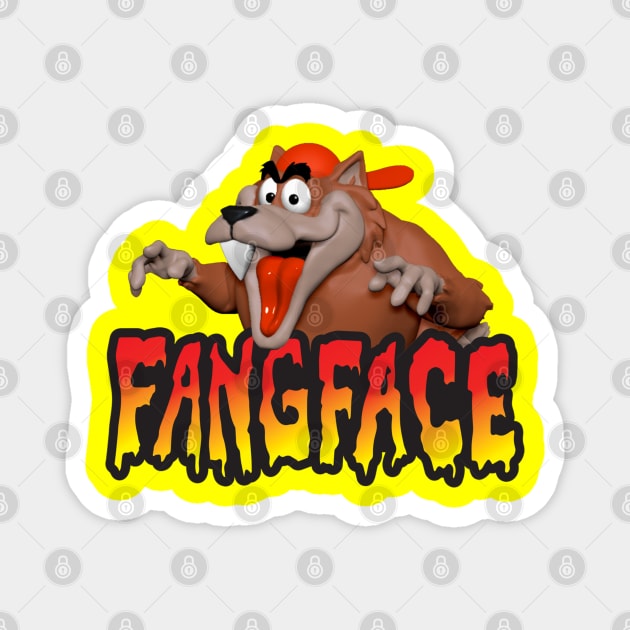 Fangface Magnet by GothicStudios