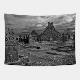 The Ruins of St John's Church, Ireland - BW Tapestry