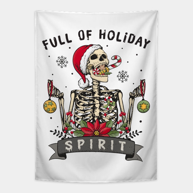 Full Of Holiday Spirit Tapestry by MZeeDesigns