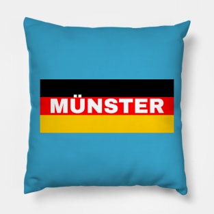 Münster City in German Flag Pillow