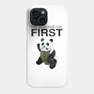 Panda pencil sharpener Phone Case