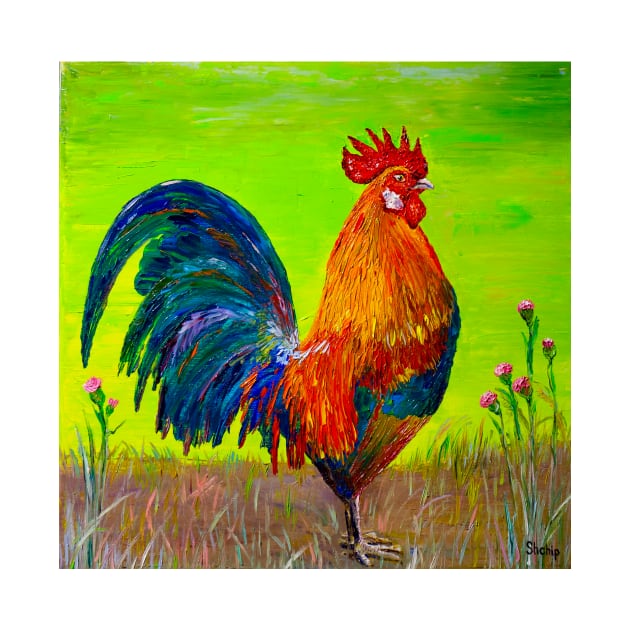 Rooster. Rustic morning by NataliaShchip