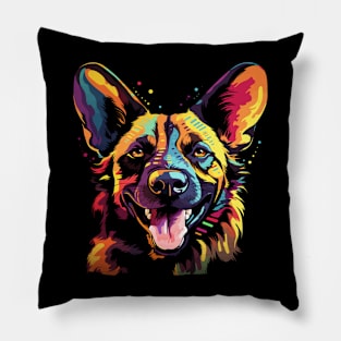 African Wild Dog Happiness Pillow