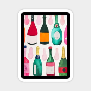 Bottles Pattern Painting Magnet