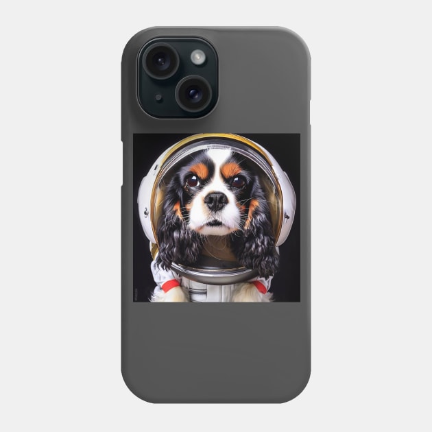 King Charles Cavalier in Space Phone Case by Pickledjo