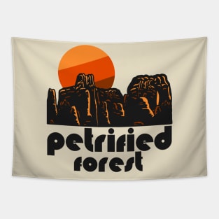 Retro Petrified Forest ))(( Tourist Souvenir National Park Design Tapestry