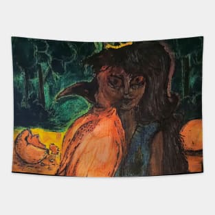 Bird Woman Tapestry