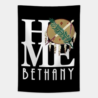 HOME Bethany (white text) Tapestry