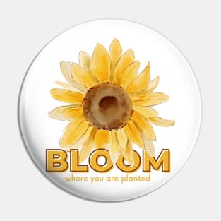 BLOOM WHERE YOU ARE PLANTED Pin