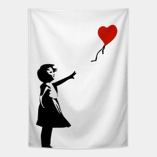 Girl with Balloon Tapestry