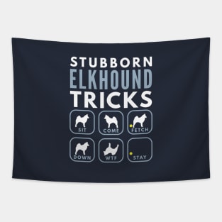 Stubborn Norwegian Elkhound Tricks - Dog Training Tapestry