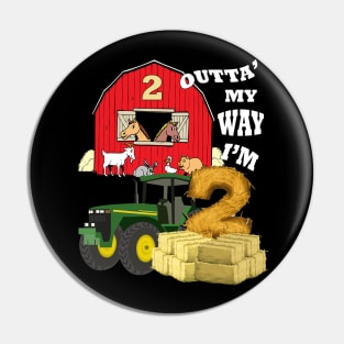 Birthday 2 Year Old Farm Theme Party Pin