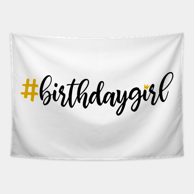 Birthday Girl Tapestry by Coral Graphics