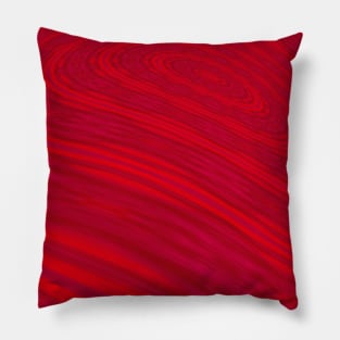 Ripples in Red Pillow