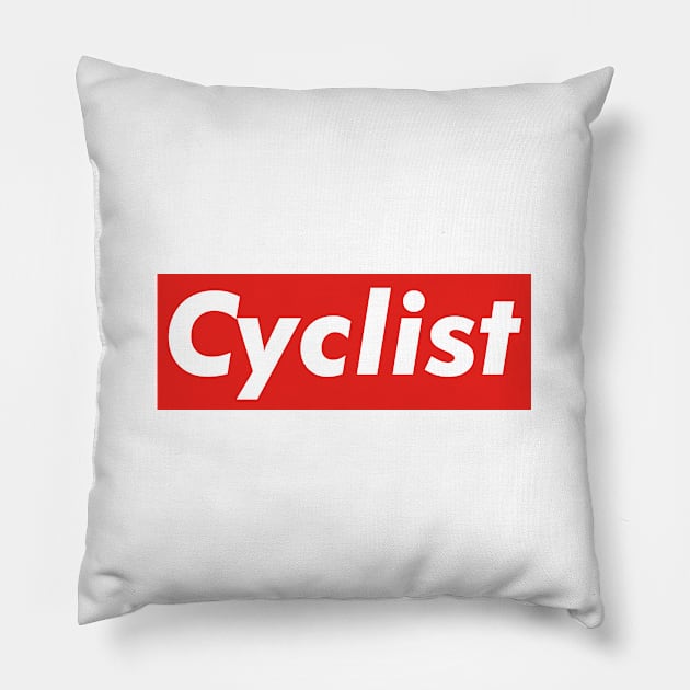 Cyclist Pillow by esskay1000