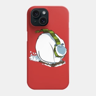 Sledding Yeti Phone Case