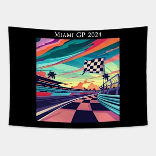 2024 Miami Grand Prix F1 T-Shirt - Merchandise | Unique F1 Tracks Design | Limited Edition | Perfect Gift for Miami F1 Fans Tapestry