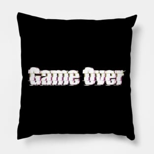 Game Over Glitch Pillow