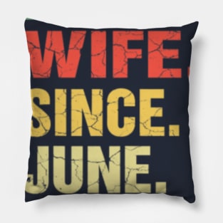 20th Wedding Anniversary Gifts Best Wife Since Jun Pillow