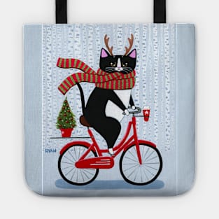 Christmas Bicycle Ride Tote