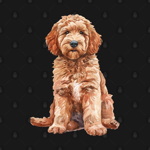 Goldendoodle by DavidBriotArt