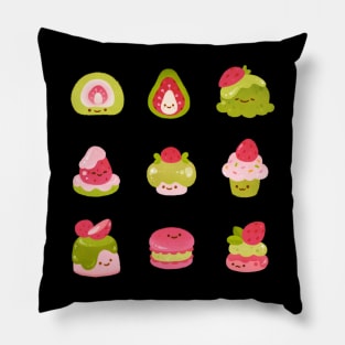 Strawberry matcha Pillow