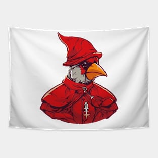 Funny Cardinal Bird Cardinal Tapestry