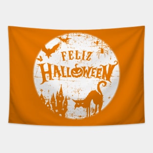 Feliz Halloween - grunge design Tapestry