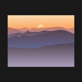 Sunset in the mountains T-Shirt