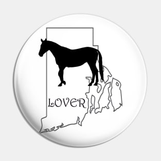 Rhode Island Horse Lover Gifts Pin