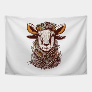 Eid Al Adha Cartoon Goat Tapestry