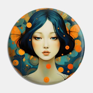 Surreal Girl Pin