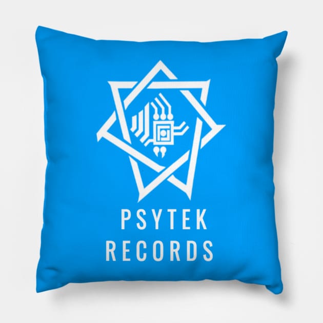 Psytek Records Pillow by genesiah