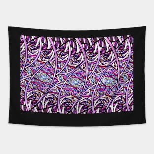 Violet kaleidoscope Tapestry