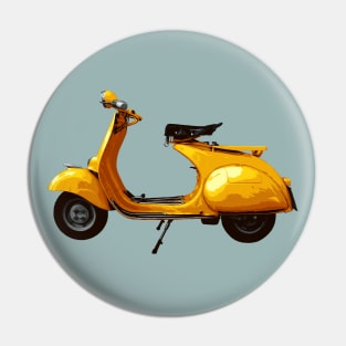 Yellow Scooter Pin