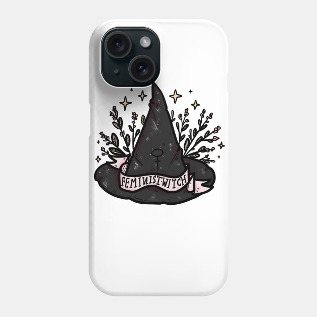 Feminist witch Hat Phone Case by chiaraLBart