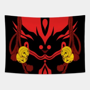 Kitsune Mask - V2 BLACK Tapestry