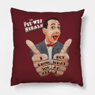 MEMORYS PAUL REUBENS IN THE PEW PEW HERMAN SHOW Pillow